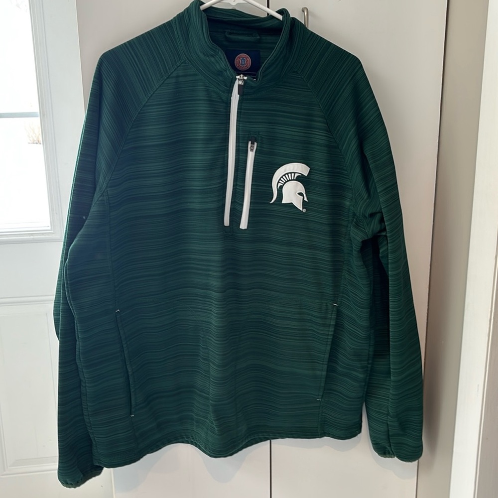 Men’s Michigan state Spartans quarter zip sweatshirt
Sz XL